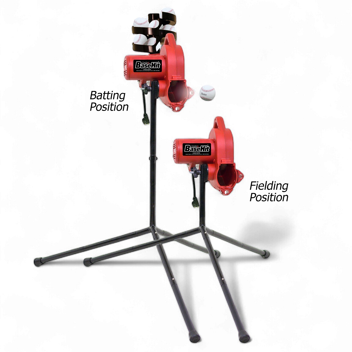 Base Hit Real Baseball Pitching Machine